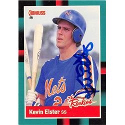 676489 Kevin Elster Autographed New York Mets 1988 Donruss the Rookies No.34 Baseball Card