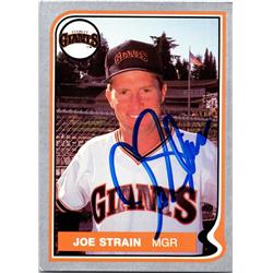 676629 Joe Strain Autographed San Francisco Giants 1987 Everett Future Stars No.12 Baseball Card