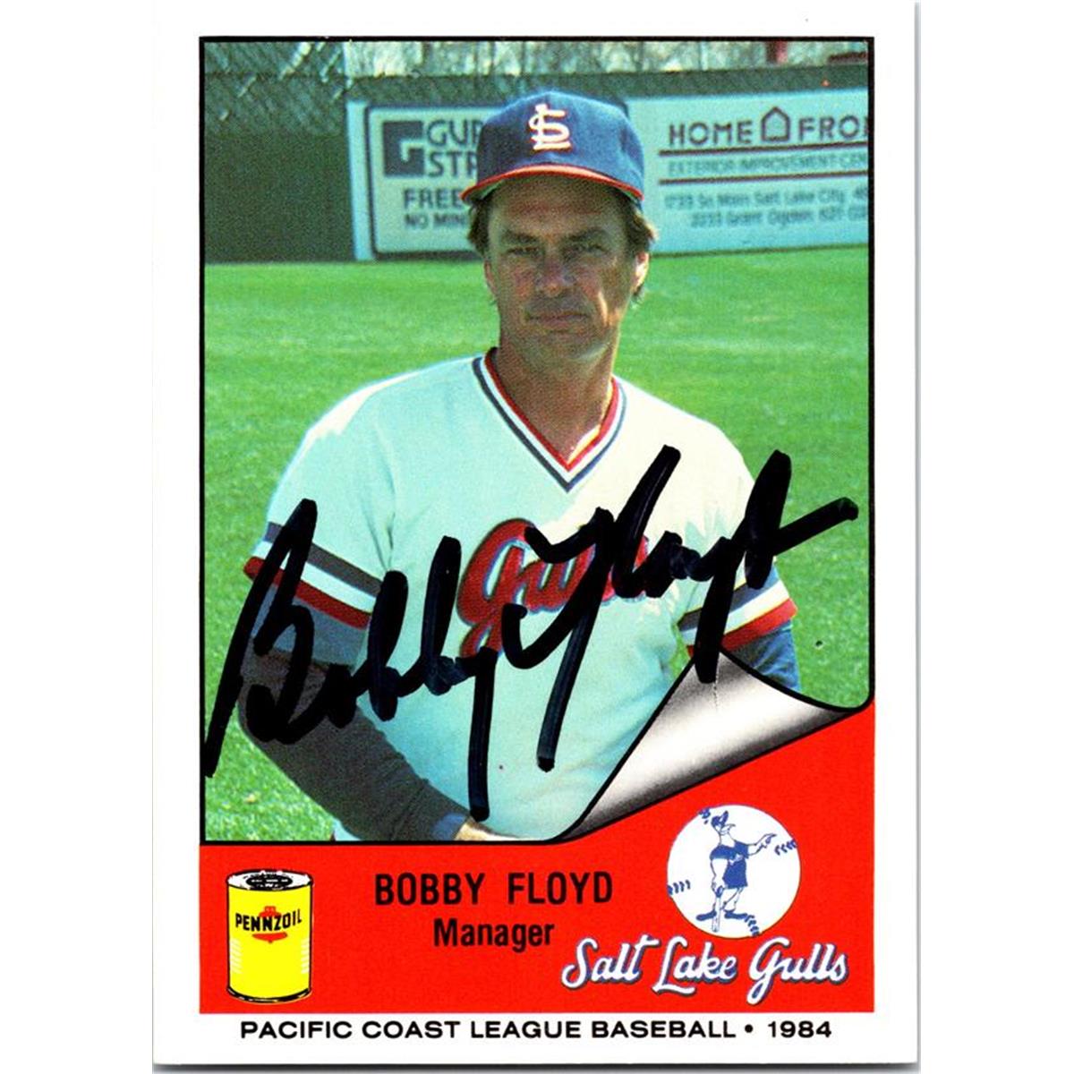 676723 Bobby Floyd Autographed Salt Lake Gulls 1984 Cramer No.191 Baseball Card -  Autograph Warehouse