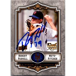 725314 Bobby Parnell Autographed New York Mets 2009 Upper Deck Rookie No.142 Baseball Card