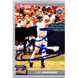 725335 Joe Mcewing Autographed New York Mets 2004 Topps Total Silver No.346 Baseball Card