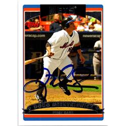 725338 Doug Mientkiewicz Autographed New York Mets 2006 Topps No.218 Baseball Card