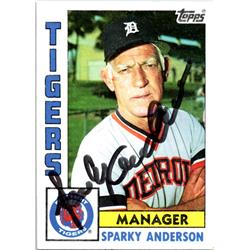 Sparky Anderson - Trading/Sports Card Signed