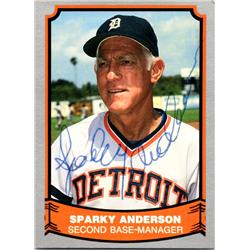 725518 Sparky Anderson Autographed Detroit Tigers 1988 Swell Legends No.46 Ballpoint Baseball Card -  Autograph Warehouse