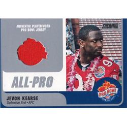 725825 Jevon Kearse Player Worn Jersey Patch Tennessee Titans 2000 Topps Stadium Club All Pro Bowl No.JKDE Football Card