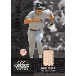Picture of Autograph Warehouse 654474 Wade Boggs Player Used Bat Patch New York Yankees 2004 Leaf Century Collection No.112 LE 131-250 Baseball Card