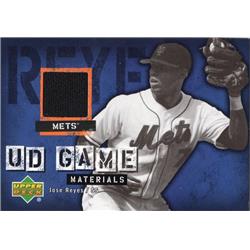 Picture of Autograph Warehouse 654494 Jose Reyes Player Worn Jersey Patch New York Mets 2006 Upper Deck Game Materials No.UDJR Baseball Card