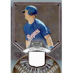 Picture of Autograph Warehouse 654520 Michael Young Player Worn Jersey Patch Texas Rangers 2007 Bowman Sterling No.BSMY Baseball Card