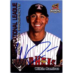 665062 Wilkin Ramirez Autographed Toledo Mudhens 2009 Choice Rookie No.21 Baseball Card