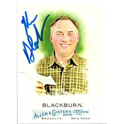 665214 Ken Blackburn Autographed Nc State Wolfpack, Paper Airplane World Record Holder 2010 Topps Allen & Ginters No.135 Trading Card
