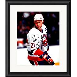 724062 8 x 10 in. Brent Sutter Autographed New York Islanders No.2 Matted & Framed Photo