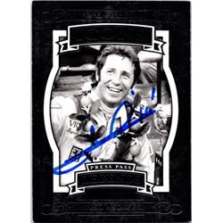 724156 Mario Andretti Autographed NASCAR Driver Auto Racing, SC 2008 Press Pass Legends Icons No.57 Trading Card