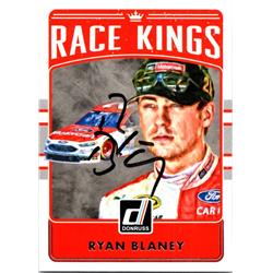 724223 Ryan Blaney Autographed NASCAR Driver, Auto Racing & SC 2017 Donruss Race Kings No.21 Trading Card