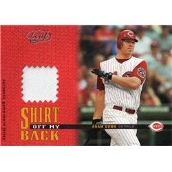 724329 Adam Dunn Player Worn Jersey Patch Cincinnati Reds 2003 Leaf No.SOMB22 Baseball Card