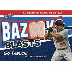 724350 So Taguchi Player Used Bat Patch St. Louis Cardinals 2004 Topps Bazooka Blasts No.BBST Baseball Card