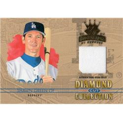 724477 Shawn Green Player Worn Jersey Patch Los Angeles Dodgers 2004 Donruss Diamond Kings No.DC35 LE 92-100 Baseball Card