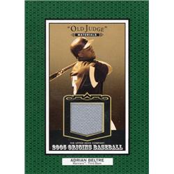 724501 Adrian Beltre Player Worn Jersey Patch Seattle Mariners 2005 Upper Deck Old Judge No.OJAB Baseball Card