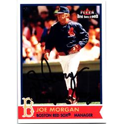 724549 Joe Morgan Autographed Boston Red Sox, SC 2001 Fleer Tradition No.71 Morgan Magic Baseball Card