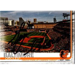724713 Gary Thorne Autographed Baltimore Orioles Broadcaster, SC 2019 Topps Camden Yards No.441 Baseball Card