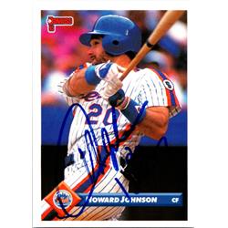 725174 Howard Johnson Autographed New York Mets 1993 Donruss No.434 Baseball Card