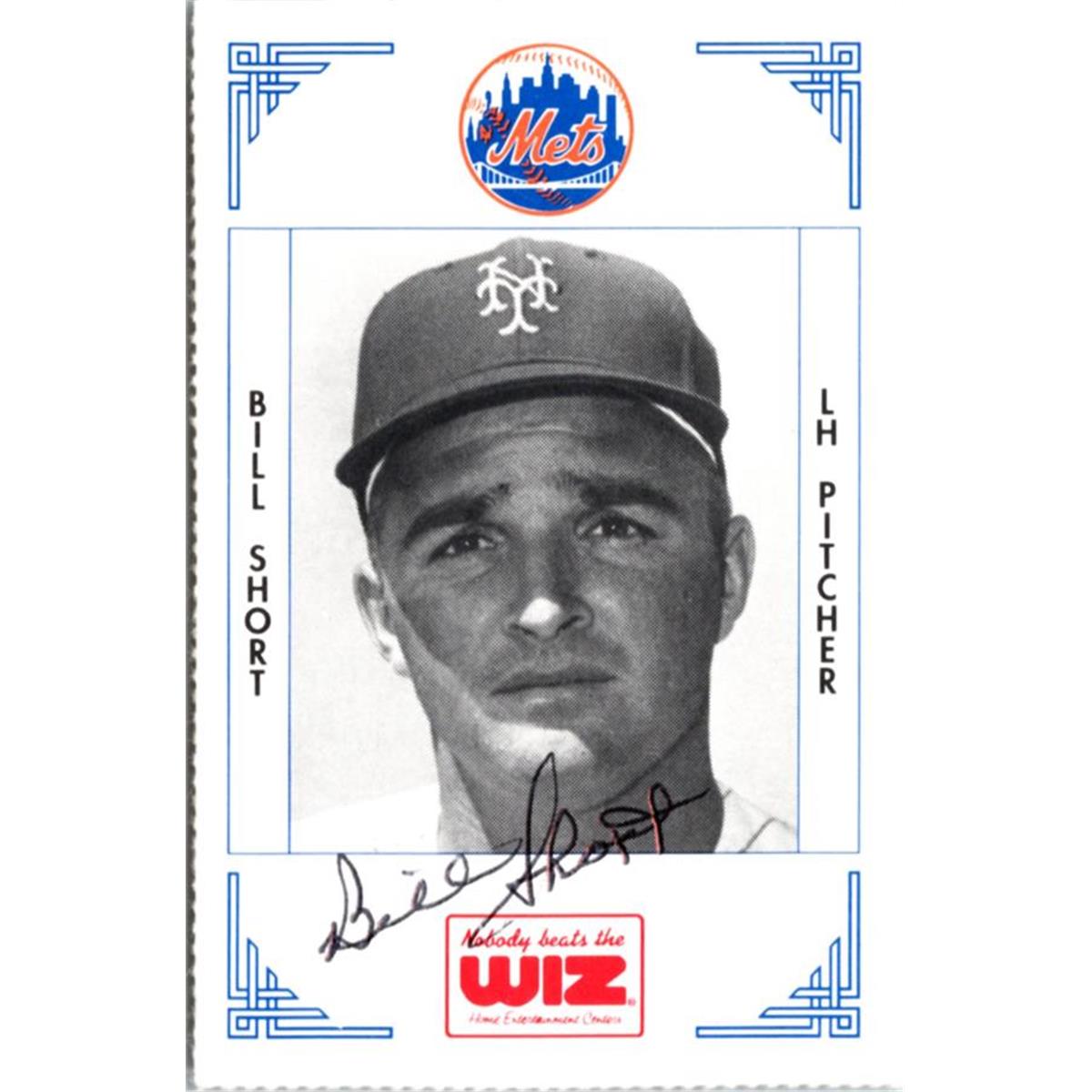 702327 Bill Short Signed New York Mets 1991 Wiz Mini No.364 Baseball Card