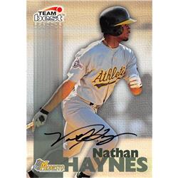 702519 Nathan Haynes Signed Modesto Athletics 1999 Team Best Rookie No.NH Baseball Card -  Autograph Warehouse