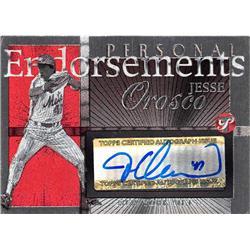 702601 Jesse Orosco Signed New York Mets 2005 Topps Personal Endorsements No.PEAJO Baseball Card