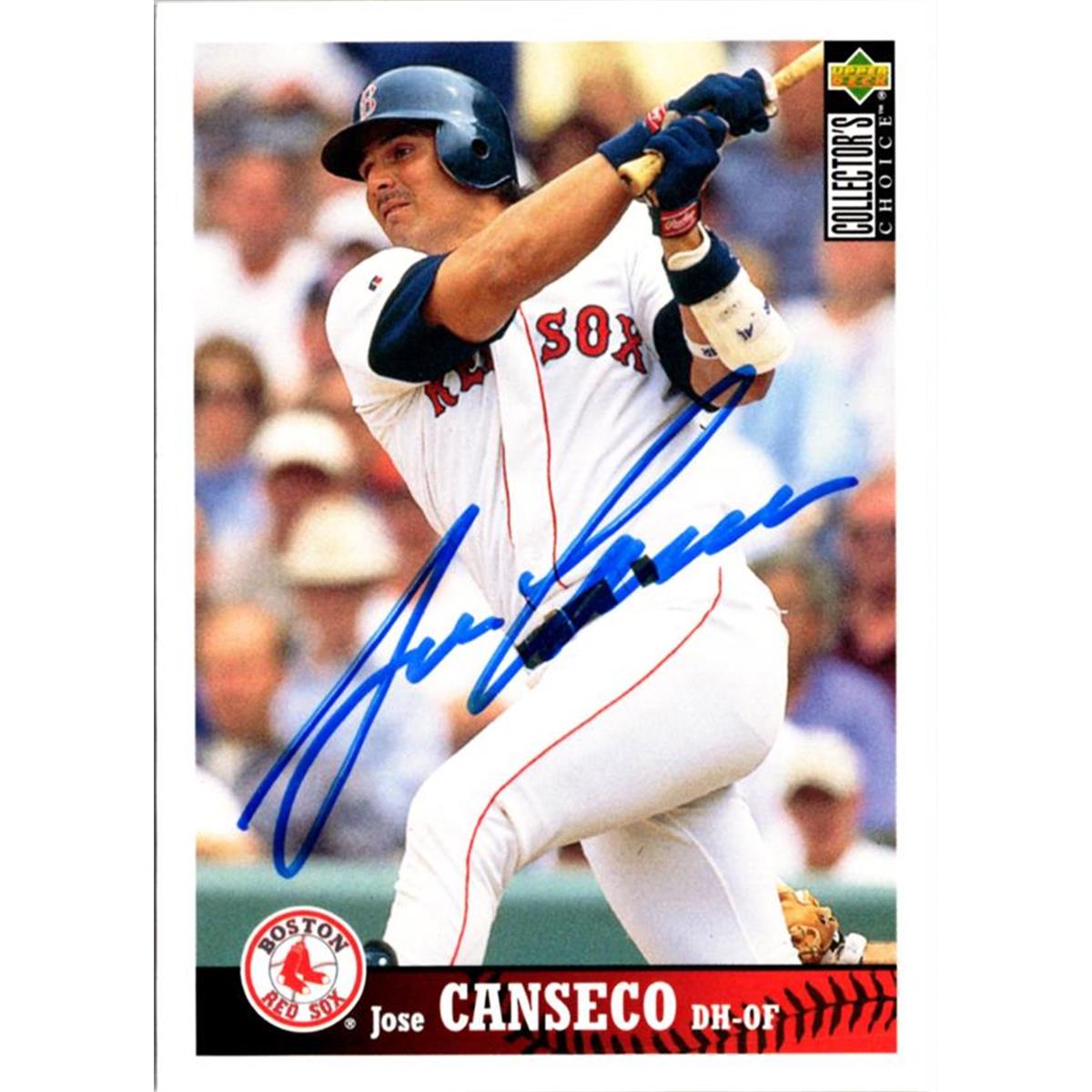 703194 Jose Canseco Signed Boston Red Sox 1997 Upper Deck No.45 Baseball Card