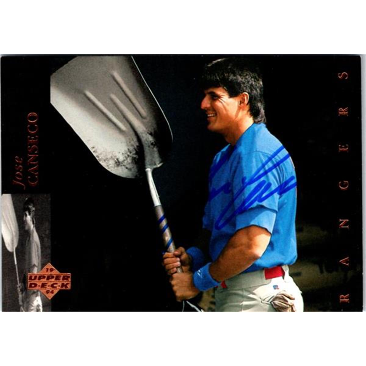 703240 Jose Canseco Signed Texas Rangers 1994 Upper Deck No.140 Baseball Card