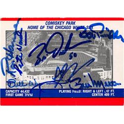 703293 Pete Ward Ron Hansen Brian Drahman Bill Melton Billy Wynn Autographed Chicago White Sox Fleer Sticker Back Comiskey No.FC1 Baseball Card