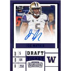 703499 Joe Mathis Signed Washington Huskies 2017 Panini Contenders Rookie Ticket No.294 Football Card