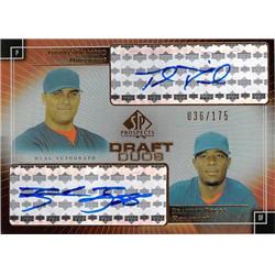 703567 Brandon Boggs & Thomas Diamond Autographed Texas Rangers 2004 Upper Deck Draft Prospects No.DDBT LE 36-175 Baseball Card