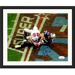 703694 16 x 20 in. David Tyree Autographed New York Giants the Super Bowl XLII Catch No.2 JSA COA Matted & Framed Photo -  Autograph Warehouse