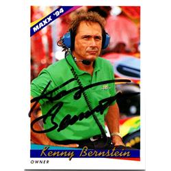 700169 Kenny Bernstein Autographed NASCAR, Auto Racing & SC 1994 Maxx No.110 Trading Card