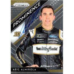 700222 Aric Almirola Autographed NASCAR Driver, Auto Racing & SC 2019 Panini Prizm Prominence No.70 Trading Card