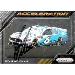 700225 Ryan Newman Autographed Auto Racing, NASCAR & SC 2019 Panini Prizm Acceleration No.60 Trading Card