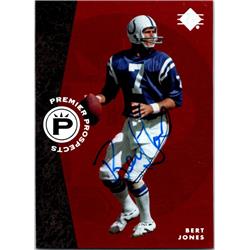 700368 Bert Jones Autographed Baltimore Colts, SC 2008 Upper Deck Premier No.353 Football Card