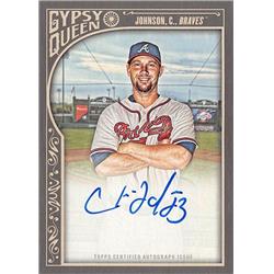 700567 Chris Johnson Autographed Atlanta Braves 2015 Topps Gypsy Queen No.GQACJ Baseball Card