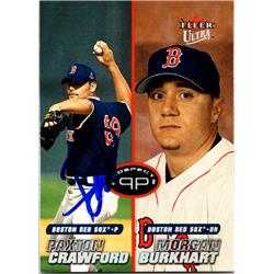 700658 Paxton Crawford Autographed Boston Red Sox, JZ 2001 Fleer Ultra No.236 Baseball Card