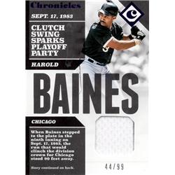 700783 Harold Baines Player Worn Jersey Patch Chicago White Sox 2017 Panini Chronicles No.CSHB LE 44-99 Baseball Card