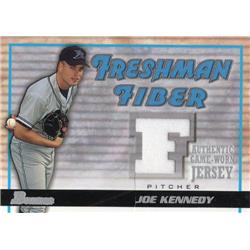 700860 Joe Kennedy Player Worn Jersey Patch Tampa Bay Devil Rays 2002 Bowman Freshman Fiber No.FFJK Baseball Card