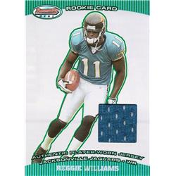701055 Reggie Williams Player Worn Jersey Patch Philadelphia Eagles 2004 Bowmans Best Rookie Refractor No.105 LE 185-499 Football Card