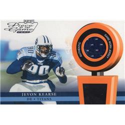 701092 Jevon Kearse Player Worn Jersey Patch Tennessee Titans 2002 Playoff Piece of the Game No.POG28 Football Card