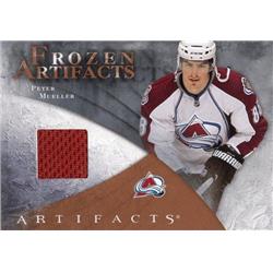 701153 Peter Mueller Player Worn Jersey Patch Colorado Avalanche 2010 Upper Deck Frozen Artifacts No.FARPM Hockey Card
