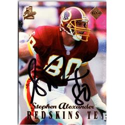 701595 Stephen Alexander Autographed Washington, SC 1998 Collectors Edge No.5 Football Card