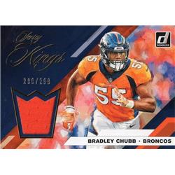 701706 Bradley Chubb Player Worn Jersey Patch Denver Broncos 2019 Donruss Jersey Kings No.JK11 LE 299-299 Football Card