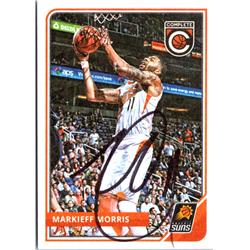 701796 Markieff Morris Autographed Phoenix Suns 2015 Panini Complete No.163 Basketball Card