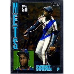 701935 Dwight Gooden Autographed New York Mets, Doc 2001 Topps Archives Chrome No.42T 1984 Style Baseball Card