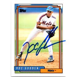 701937 Dwight Gooden Autographed New York Mets Doc 1992 Topps No.725 Baseball Card