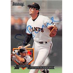 702131 Steve Scarsone Autographed San Francisco Giants 1994 Donruss No.462 Baseball Card